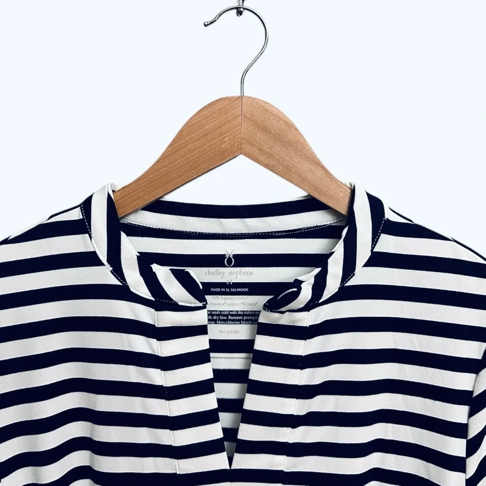 Dudley Stephens Sconset Maxi Dress in Navy & White - Picture 6 of 8